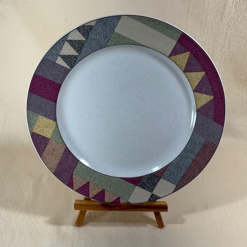Studio Nova Multicolor Geometric Palm Desert Dinner Plates 11”